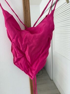 Zara Hot Pink Strappy Cami